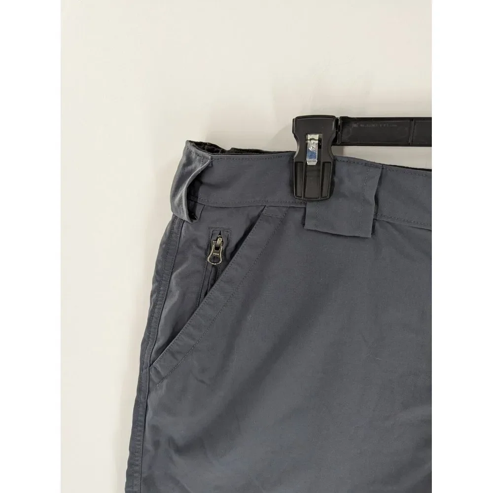 Duluth Trading Men's Dry on the Fly Nylon Blue Gray Hiking Shorts, 2XL, 9